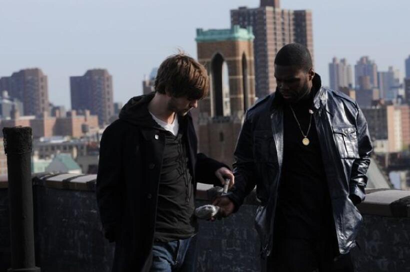 Chace Crawford and 50 Cent in "Twelve."