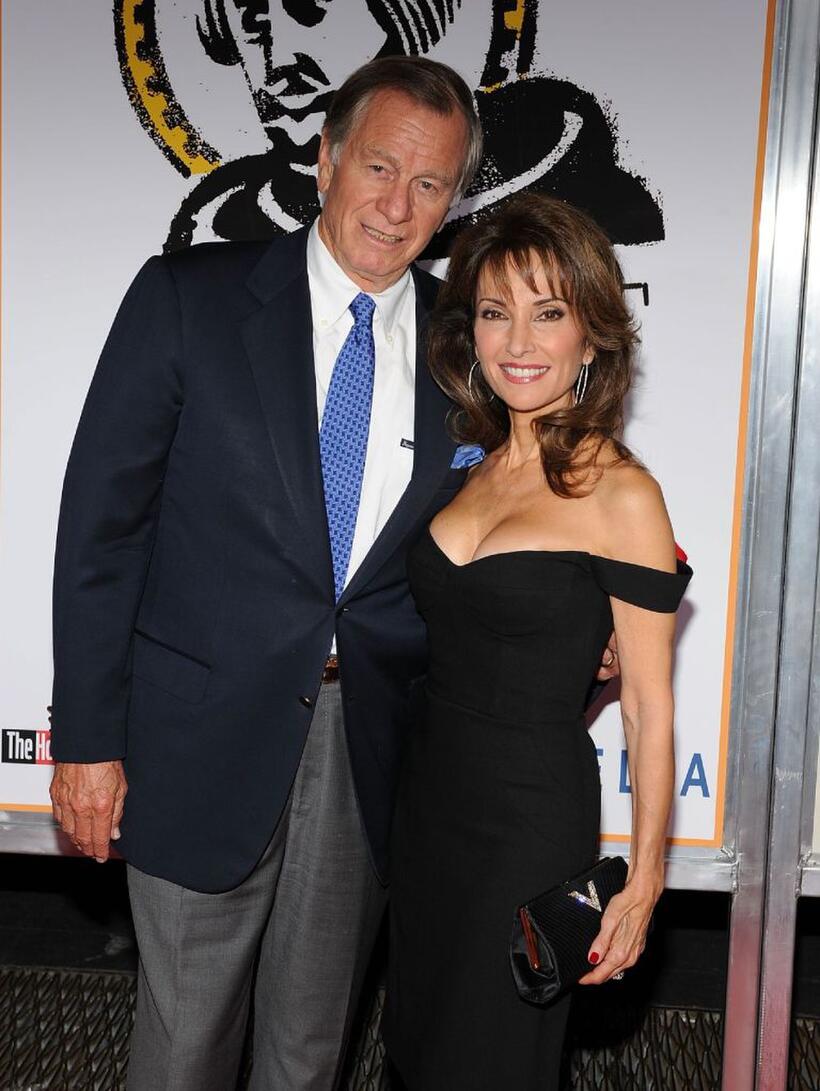 Helmut Huber and Susan Lucci at the New York premiere of "A Serious Man."