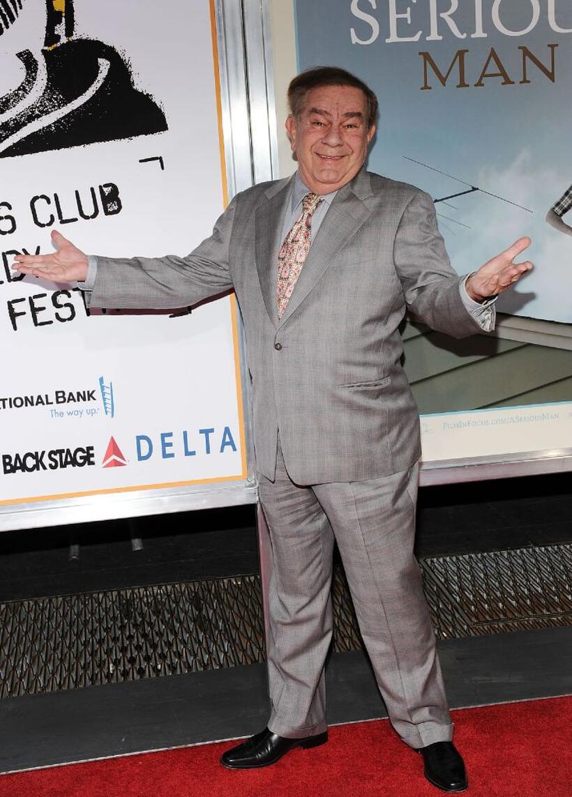 Freddy Roman at the New York premiere of "A Serious Man."
