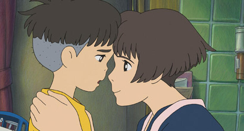 Sosuke and Lisa in "Ponyo."