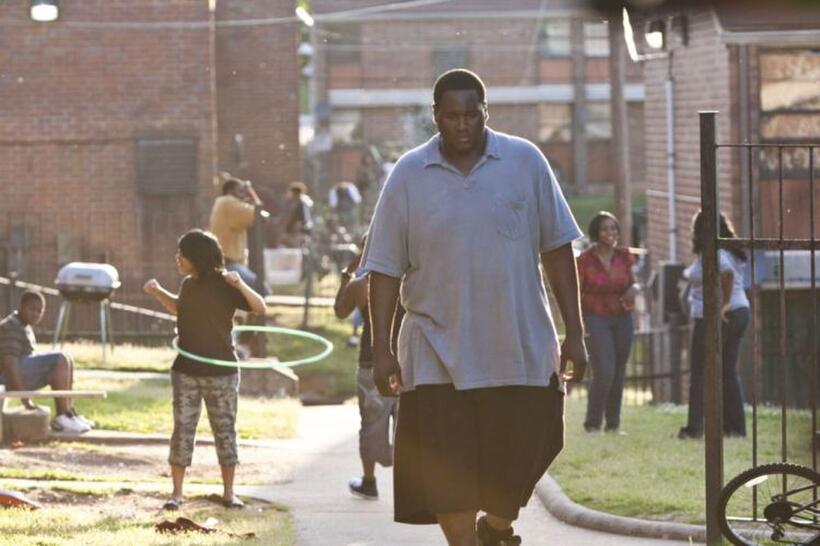 Quinton Aaron as Michael Oher in "The Blind Side."
