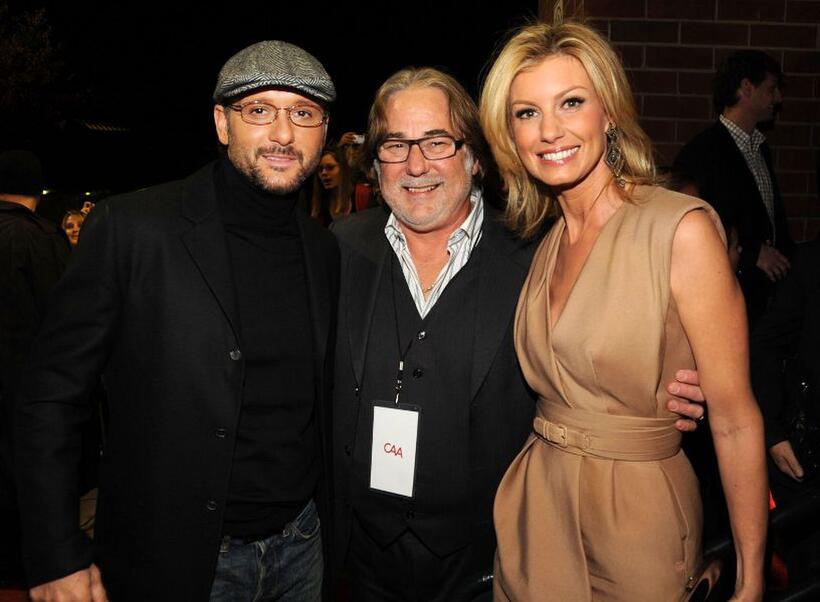 Tim McGraw, Rod Essig and Faith Hill at the Nashville premiere of "The Blind Side."