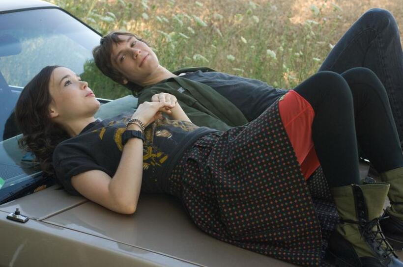 Ellen Page and Landon Pigg in "Whip It."