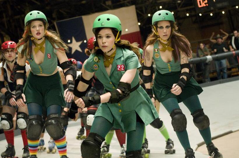 Drew Barrymore, Ellen Page and Kristen Wiig in "Whip It."