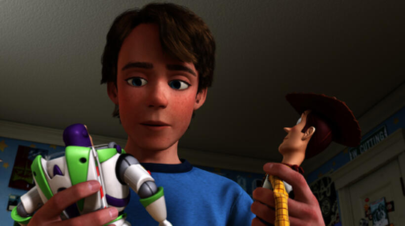 A scene in "Toy Story 3."