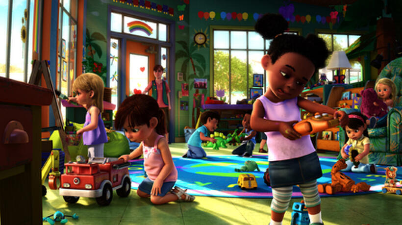 A scene in "Toy Story 3."