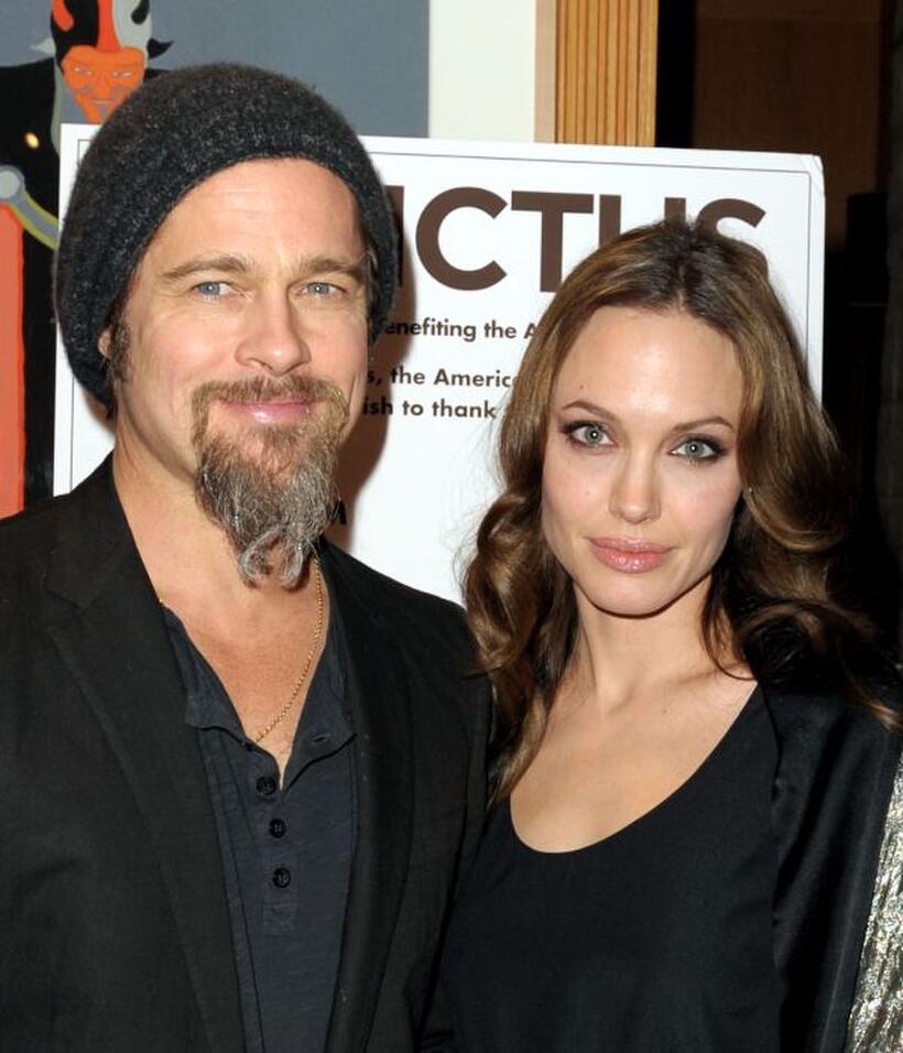 Brad Pitt and Angelina Jolie at the California premiere of "Invictus."