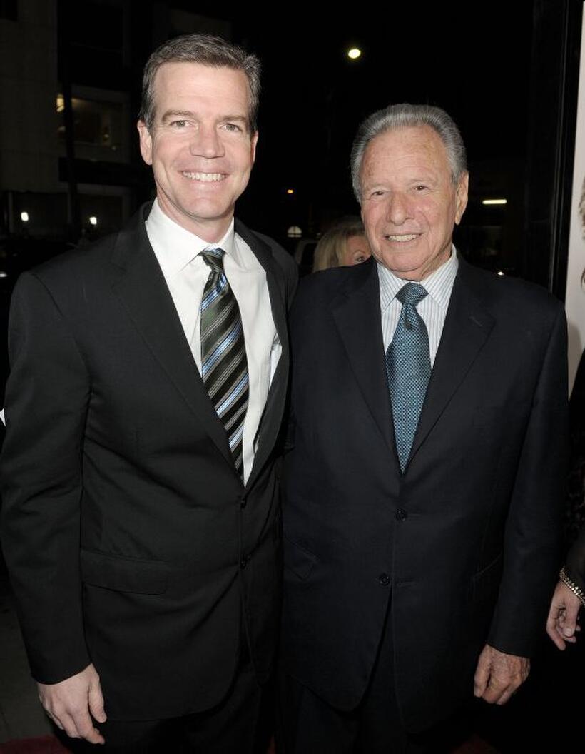 Robert Lorenz and Mace Neufeld at the California premiere of "Invictus."