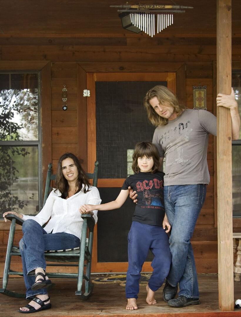 Kristen Neff, Rupert Isaacson and Rowan Isaacson in "The Horse Boy."