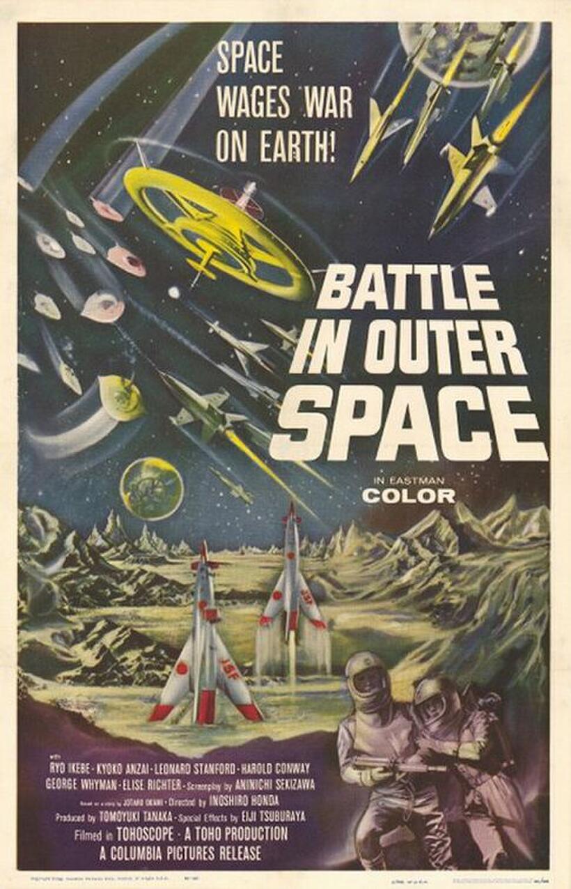 Poster art for "Battle in Outer Space."