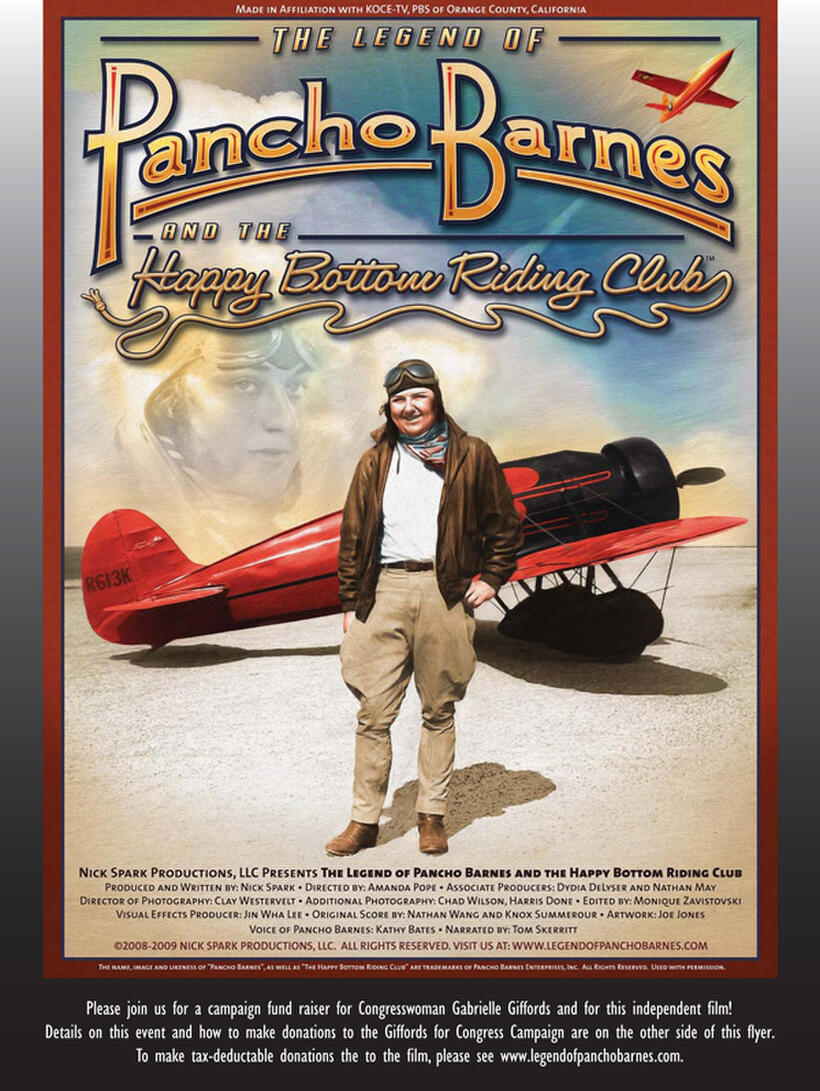 Poster art for "The Legend of Pancho Barnes and the Happy Bottom Riding Club." 