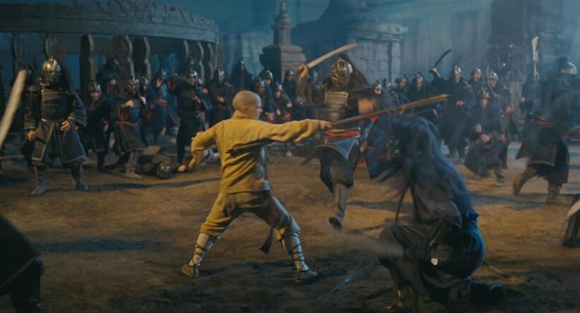 Noah Ringer as Aang in "The Last Airbender."