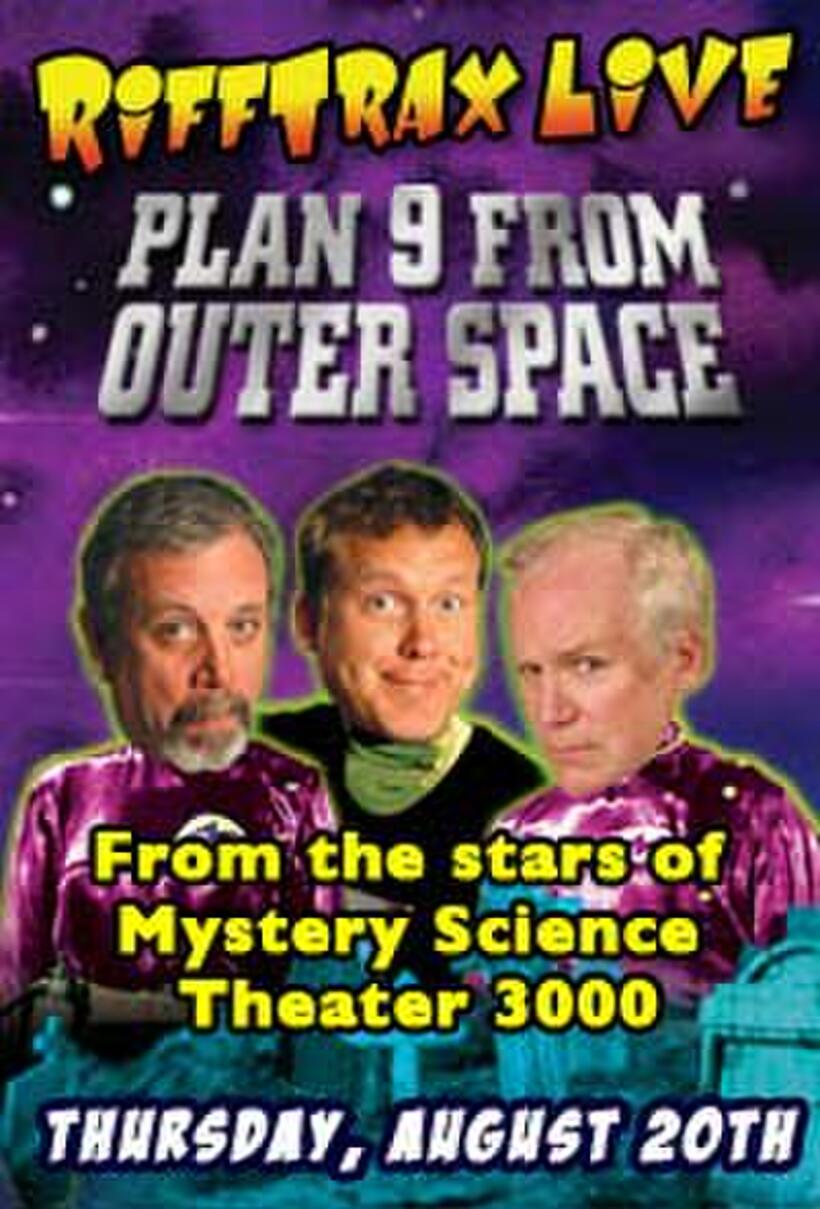 "Poster art for RiffTrax LIVE: Plan 9 from Outer Space"