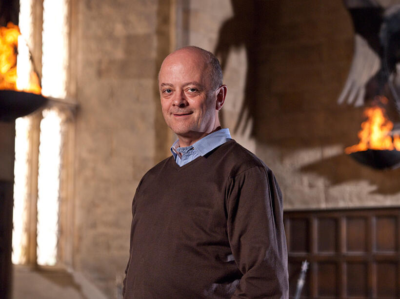 Producer David Barron on the set of "Harry Potter and The Deathly Hallows: Part 2."