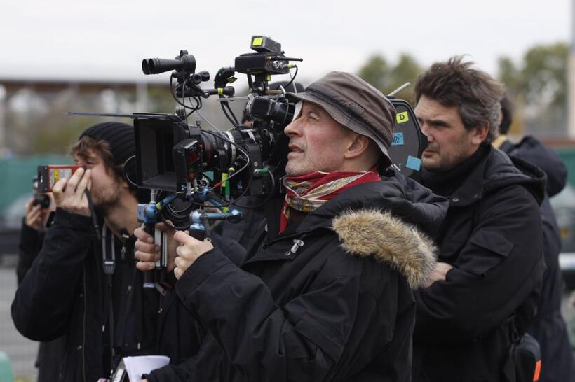 Director Jacques Audiard on the set of "A Prophet."