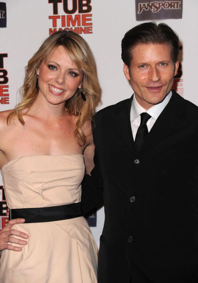 Collette Wolfe and Crispin Glover at the California premiere of "Hot Tub Time Machine."