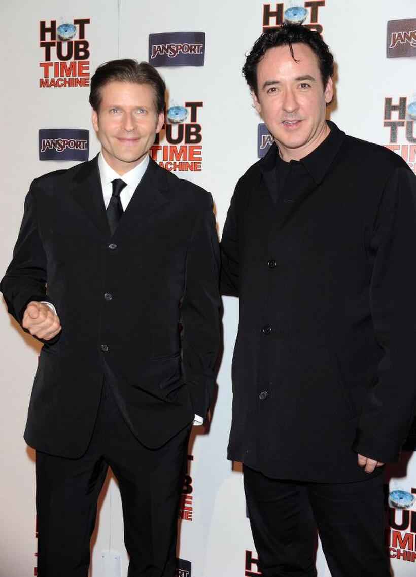 Crispin Glover and John Cusack at the California premiere of "Hot Tub Time Machine."