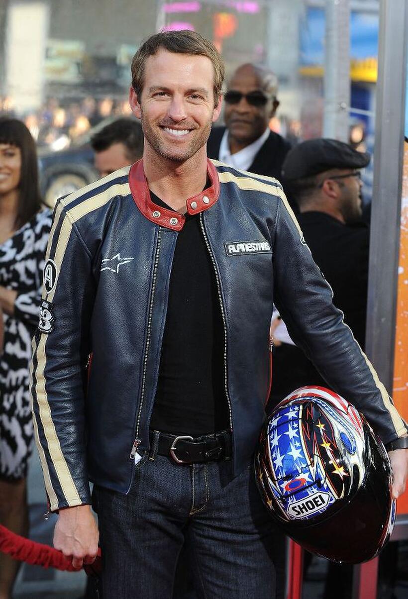 Gunner Wright at the California premiere of "The Losers."