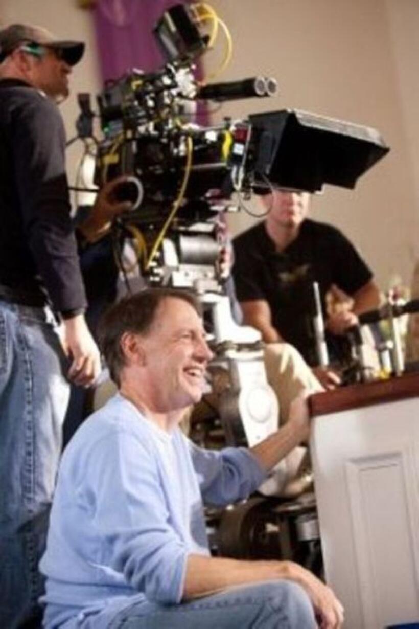 Director Dennis Dugan on the set of "Grown Ups."