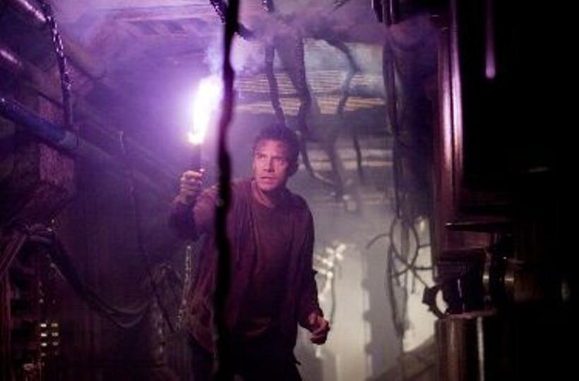 Topher Grace as Edwin in "Predators."