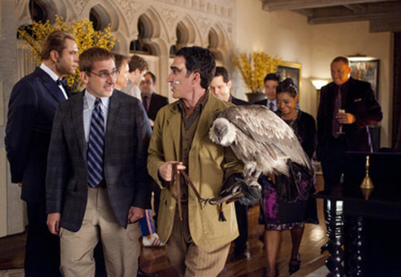 Steve Carell and Patrick Fischler in "Dinner for Schmucks"