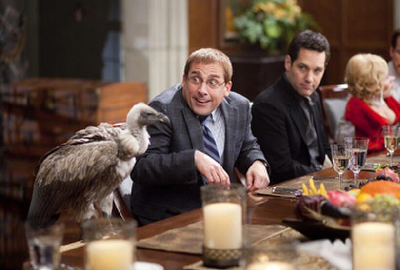 Steve Carell and Paul Rudd in "Dinner for Schmucks"