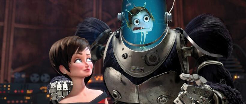 Tina Fey voices Roxanne Ritchi and David Cross voices Minion in "Megamind."