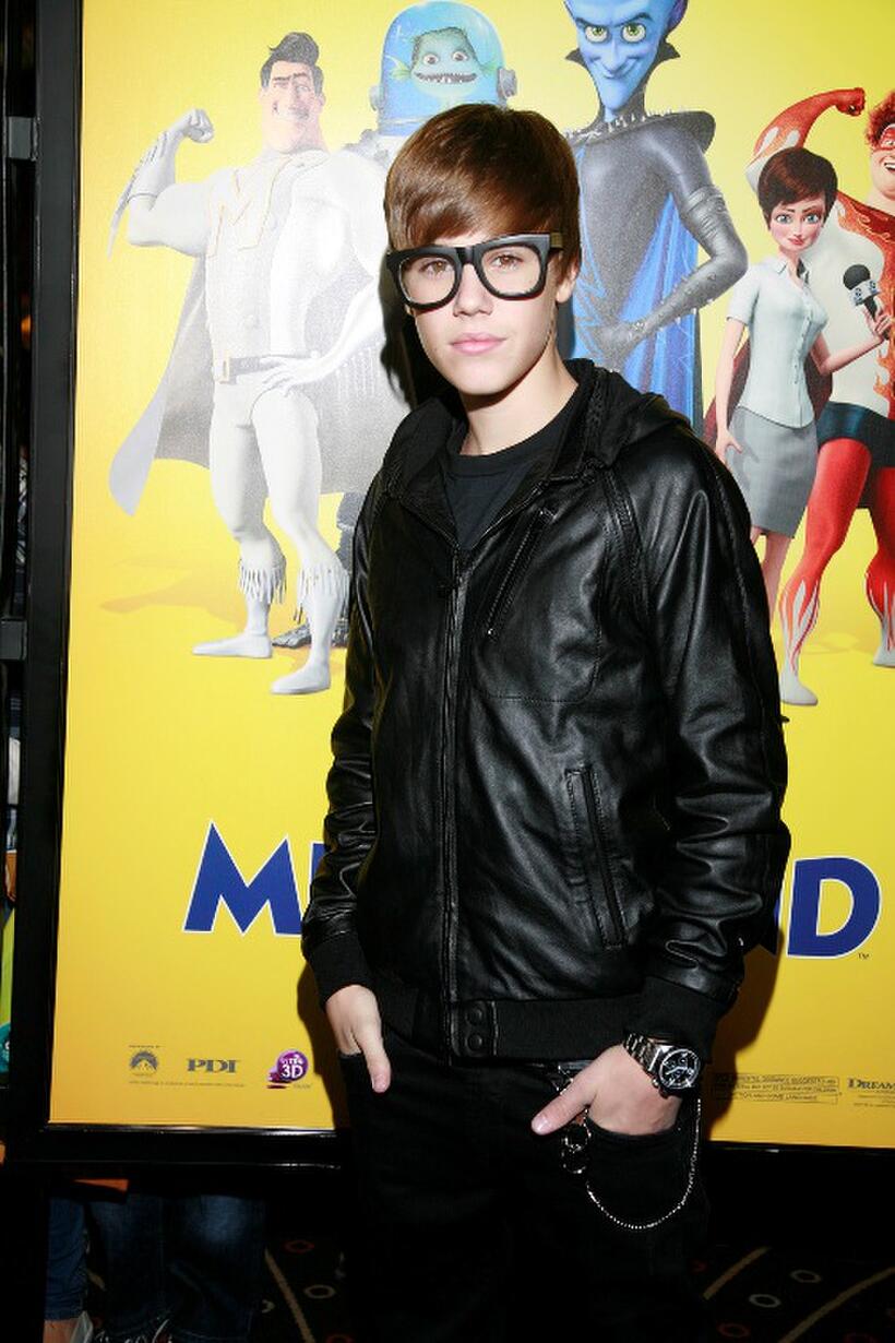Justin Bieber at the Los Angeles premiere of "Megamind."