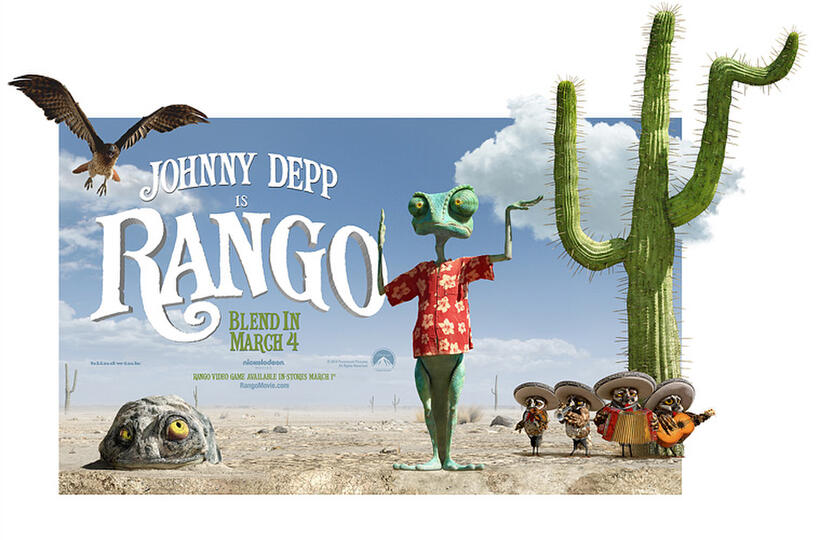 Poster art for "Rango."