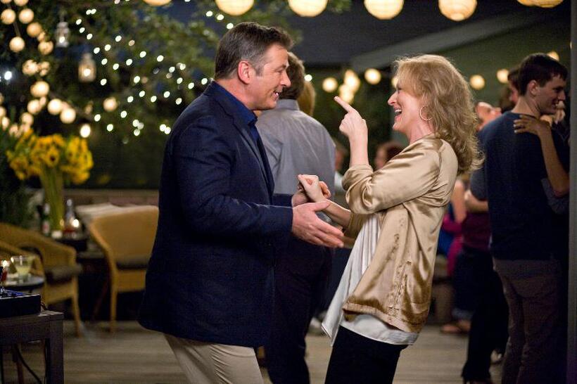 Alec Baldwin and Meryl Streep in "It's Complicated."