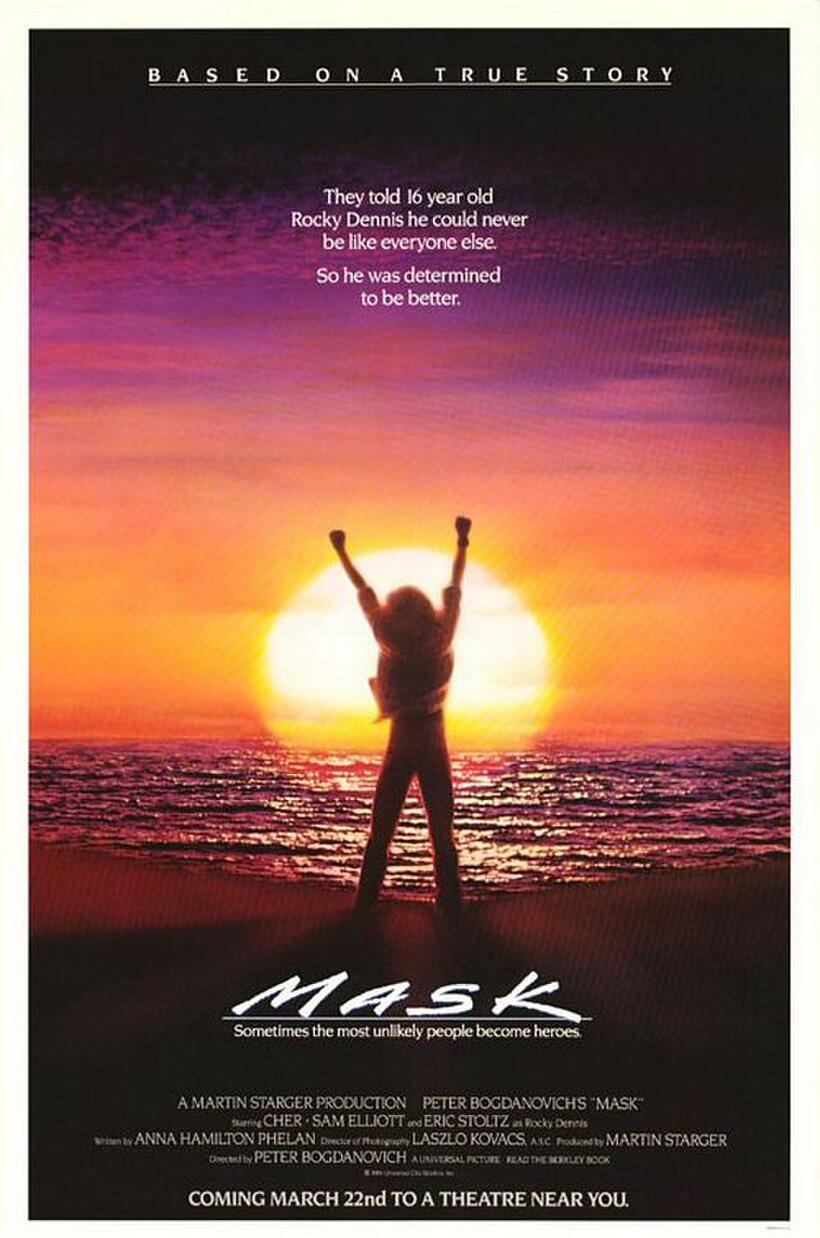 Poster art for "Mask." 
