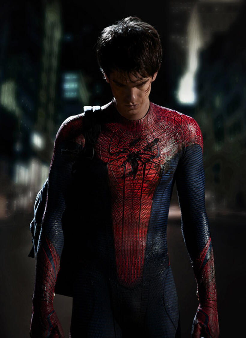 Andrew Garfield as Spider-Man in "The Amazing Spider-Man."