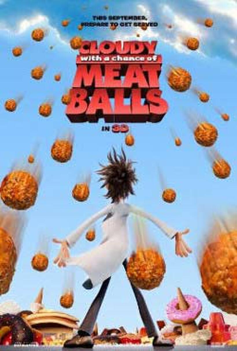 Poster art for "Cloudy with a Chance of Meatballs 3-D."