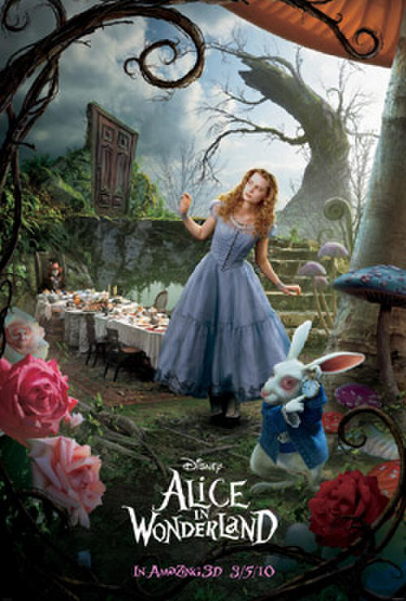 Poster art for "Alice in Wonderland."