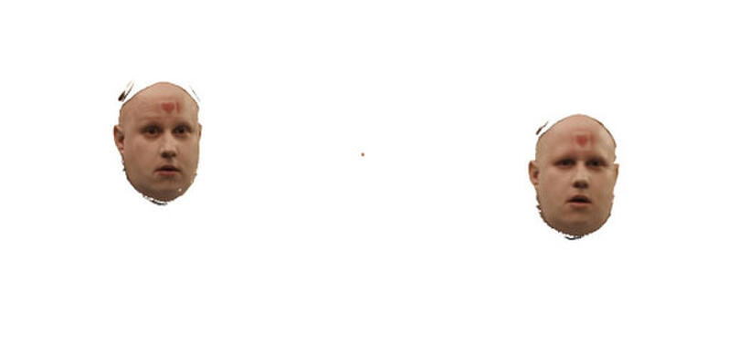 Tweedles Progression 3 of 6: A reference shot incorporating both of Lucas' facial performances is handed over to layout and animation, where the body performances are created.