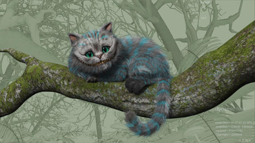Progression still 3 of 4: Cheshire Cat in "Alice in Wonderland."