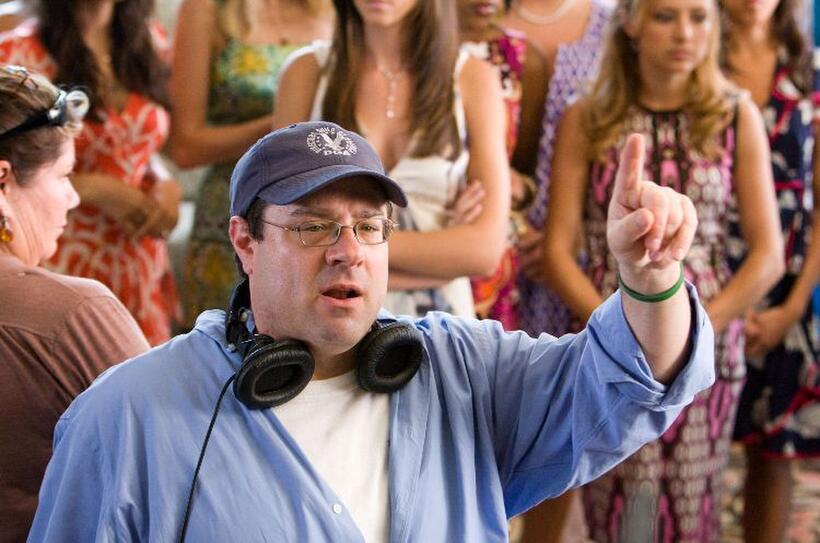 Director Andy Fickman on the set of "You Again."