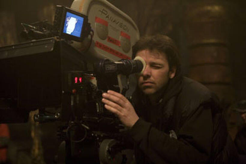 Director Michael J. Bassett on the set of "Solomon Kane."