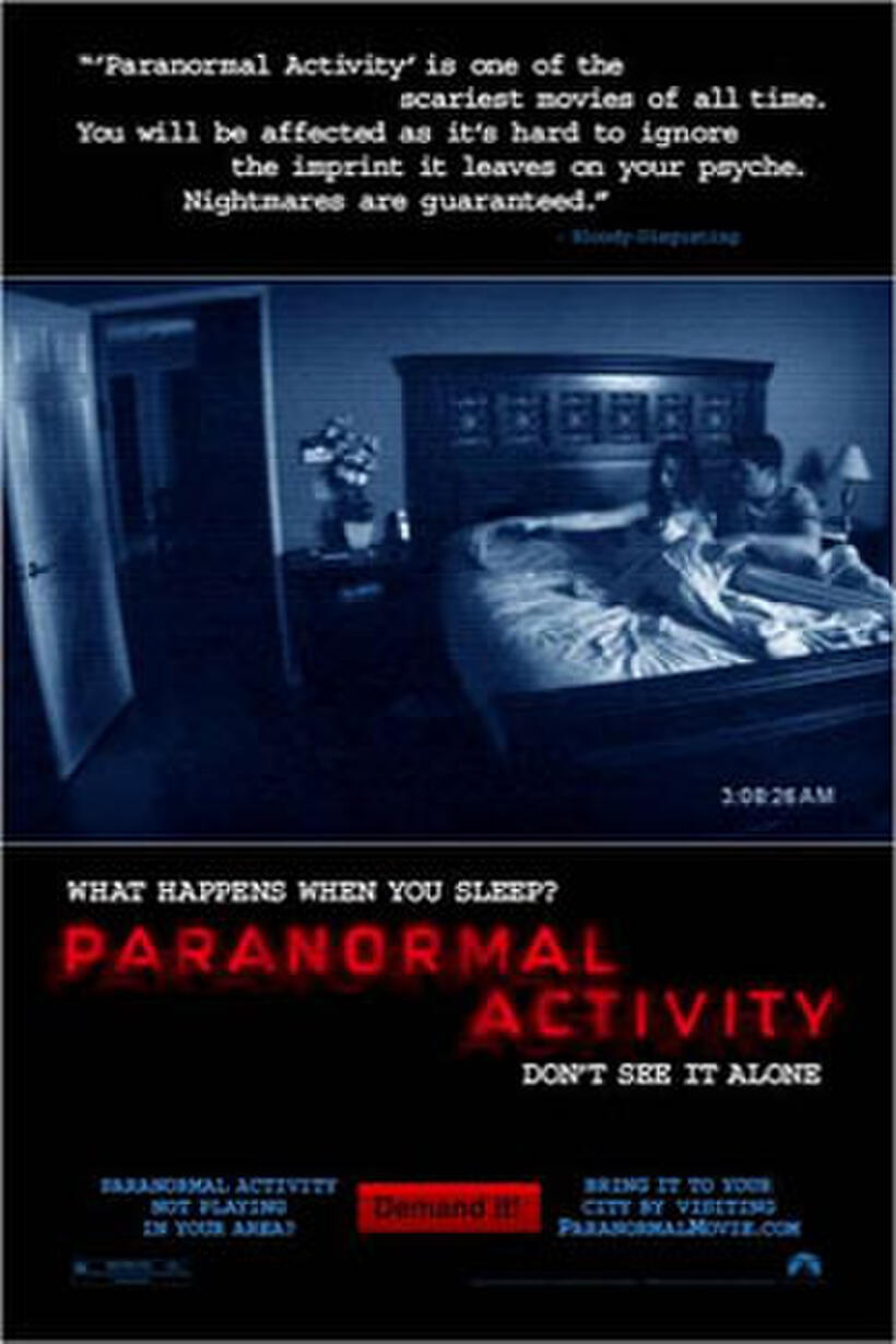 Poster art for "Paranormal Activity."