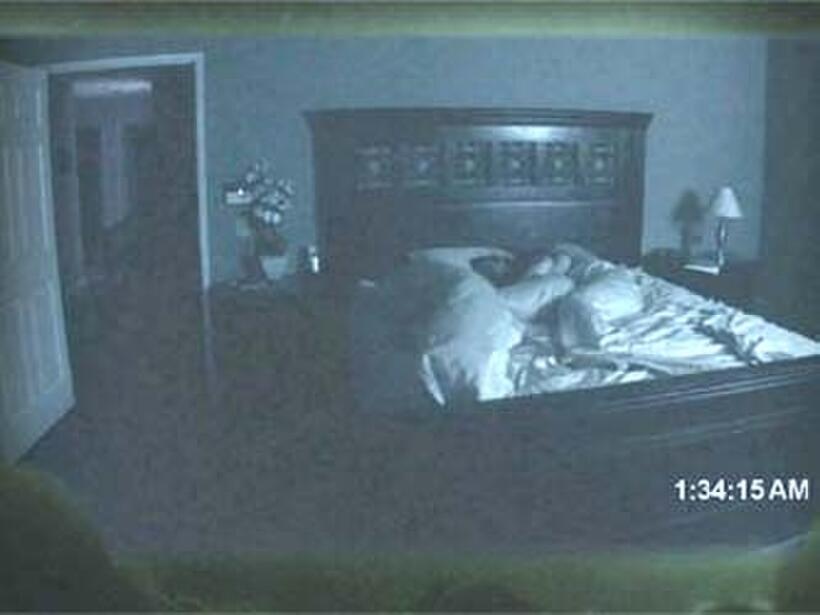 A scene from "Paranormal Activity."