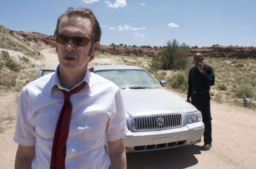Steve Buscemi as John and Romany Malco as Virgil in "Saint John of Las Vegas."
