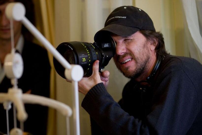 Director Breck Eisner on the set of "The Crazies."