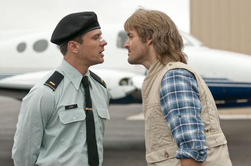 Ryan Phillippe as Lt. Dixon Piper and Will Forte as MacGruber in "MacGruber."