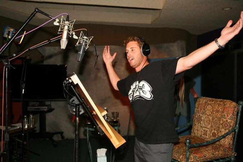 T.J. Miller on the set of "How to Train Your Dragon: An IMAX 3D Experience."