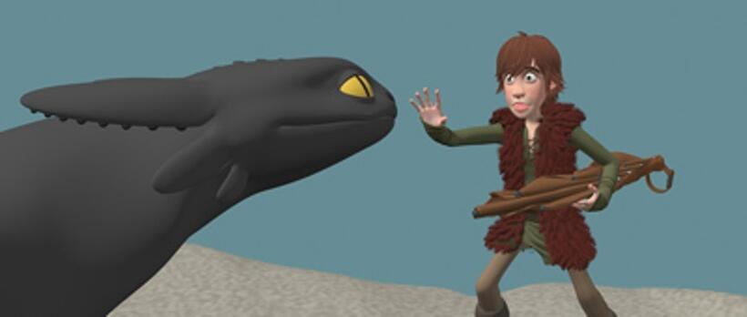 A scene from "How to Train Your Dragon."