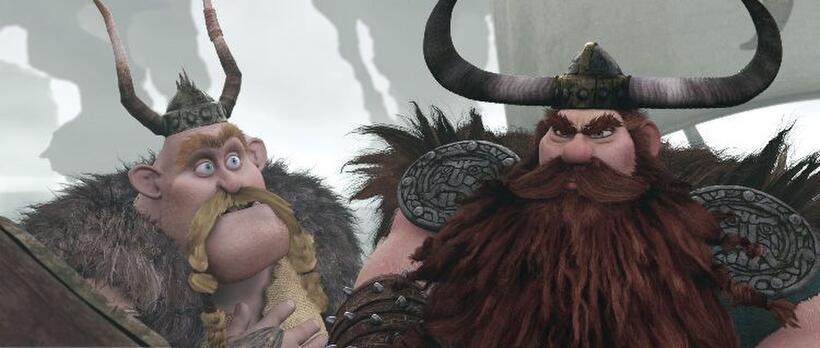 Gerard Butler voices Chief Stoick the Vast and Craig Ferguson voices Gobber in "How to Train Your Dragon: An IMAX 3D Experience."