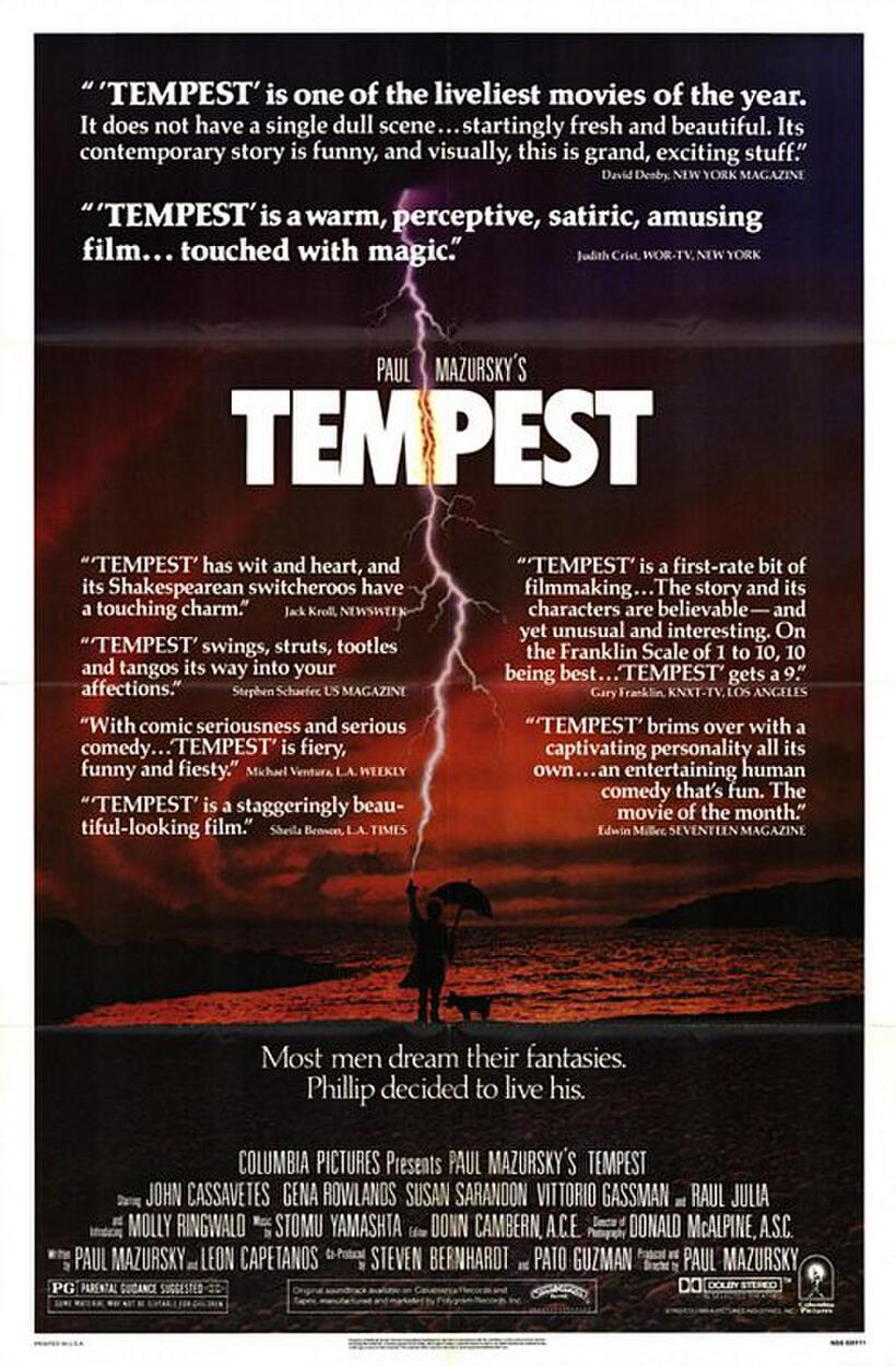 Poster art for "Tempest."