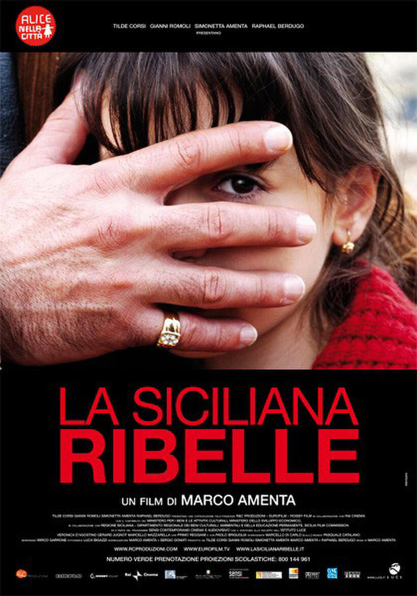 Poster art for "The Sicilian Girl."