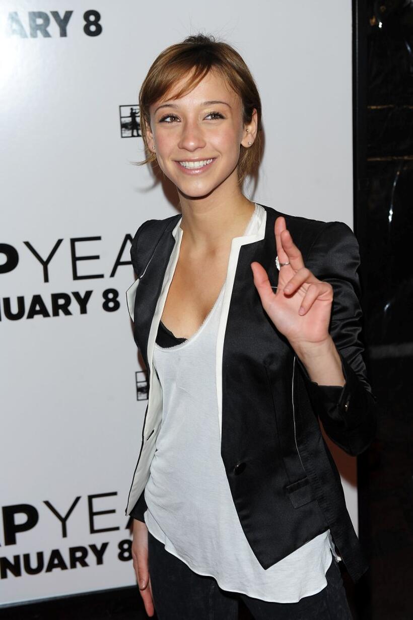 Stella Maeve at the New York premiere of "Leap Year."