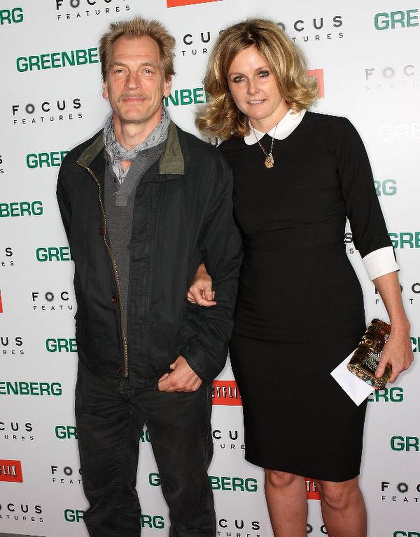 Julian Sands and Susan Traylor at the California premiere of "Greenberg."